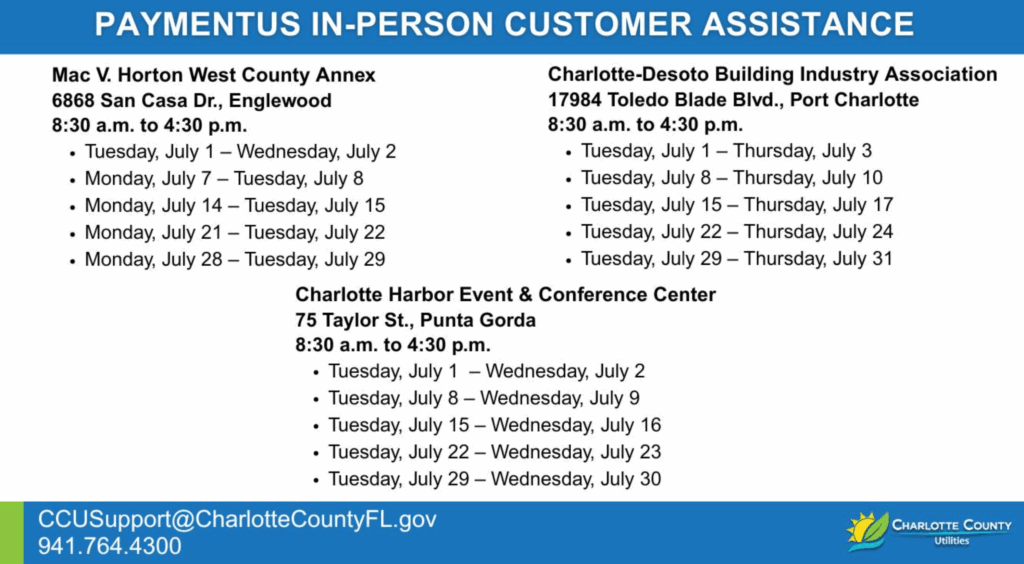 Charlotte County Utilities Bill Pay (New System) & Payment Options