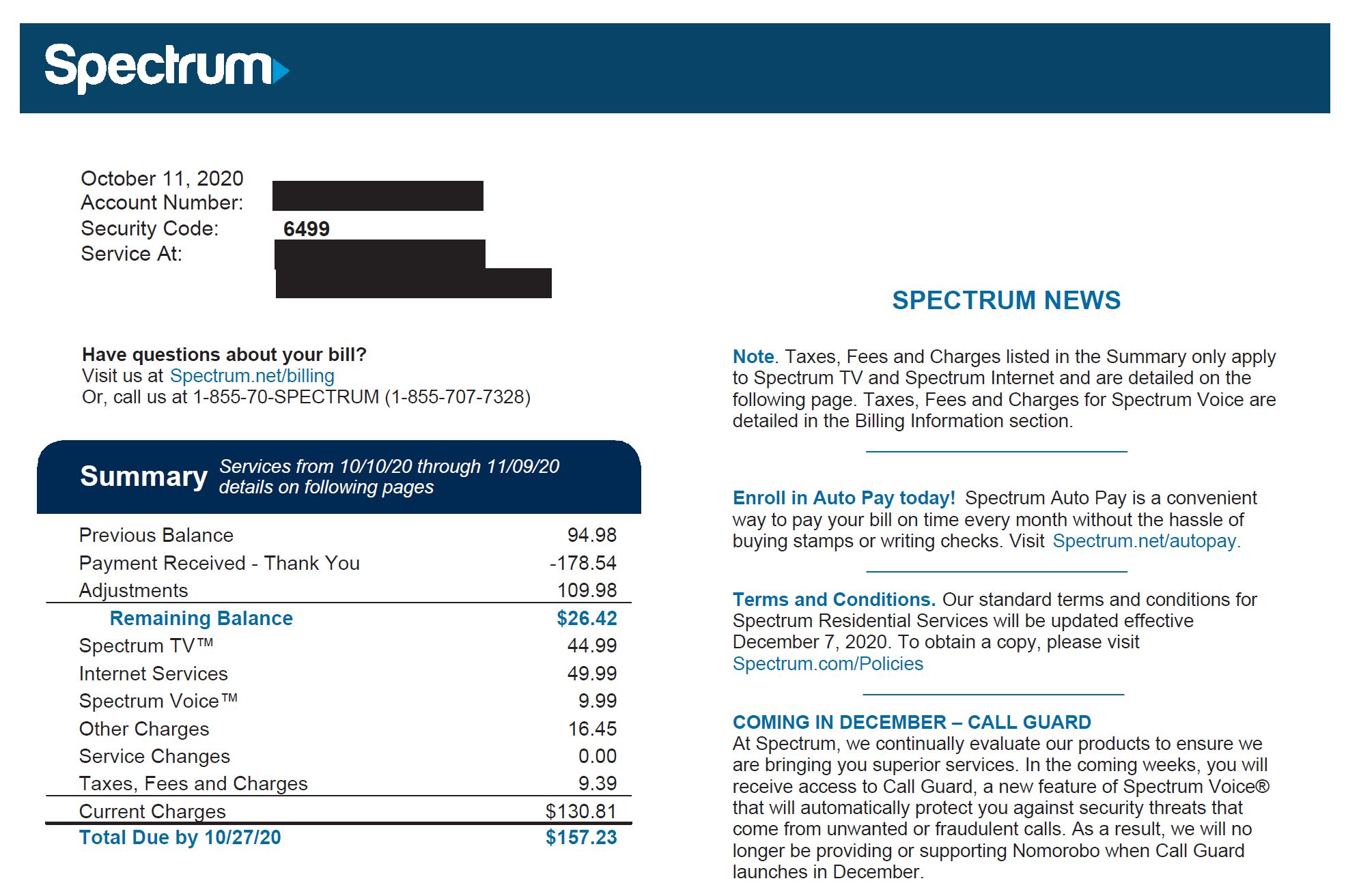 How To Pay My Spectrum Bill Over The Phone SavePaying